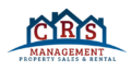 A logo for crs management, property sales and rentals.